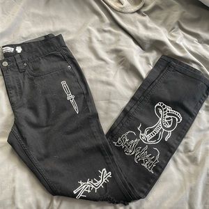 Black Broken Promises Jeans